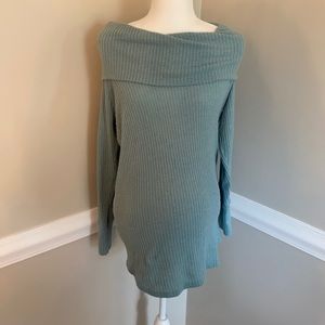 Blue maternity sweater